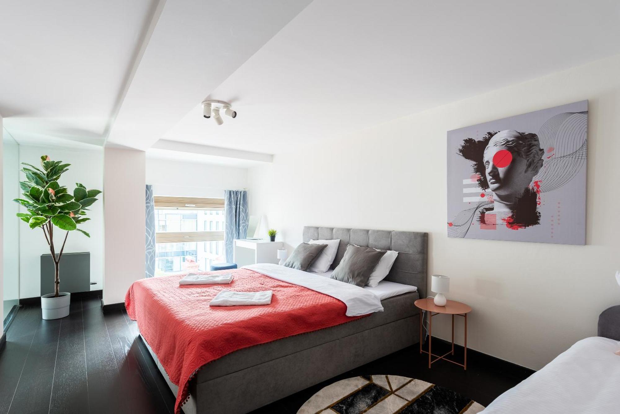 Apartments With Large Balcony, Parking Praag Buitenkant foto