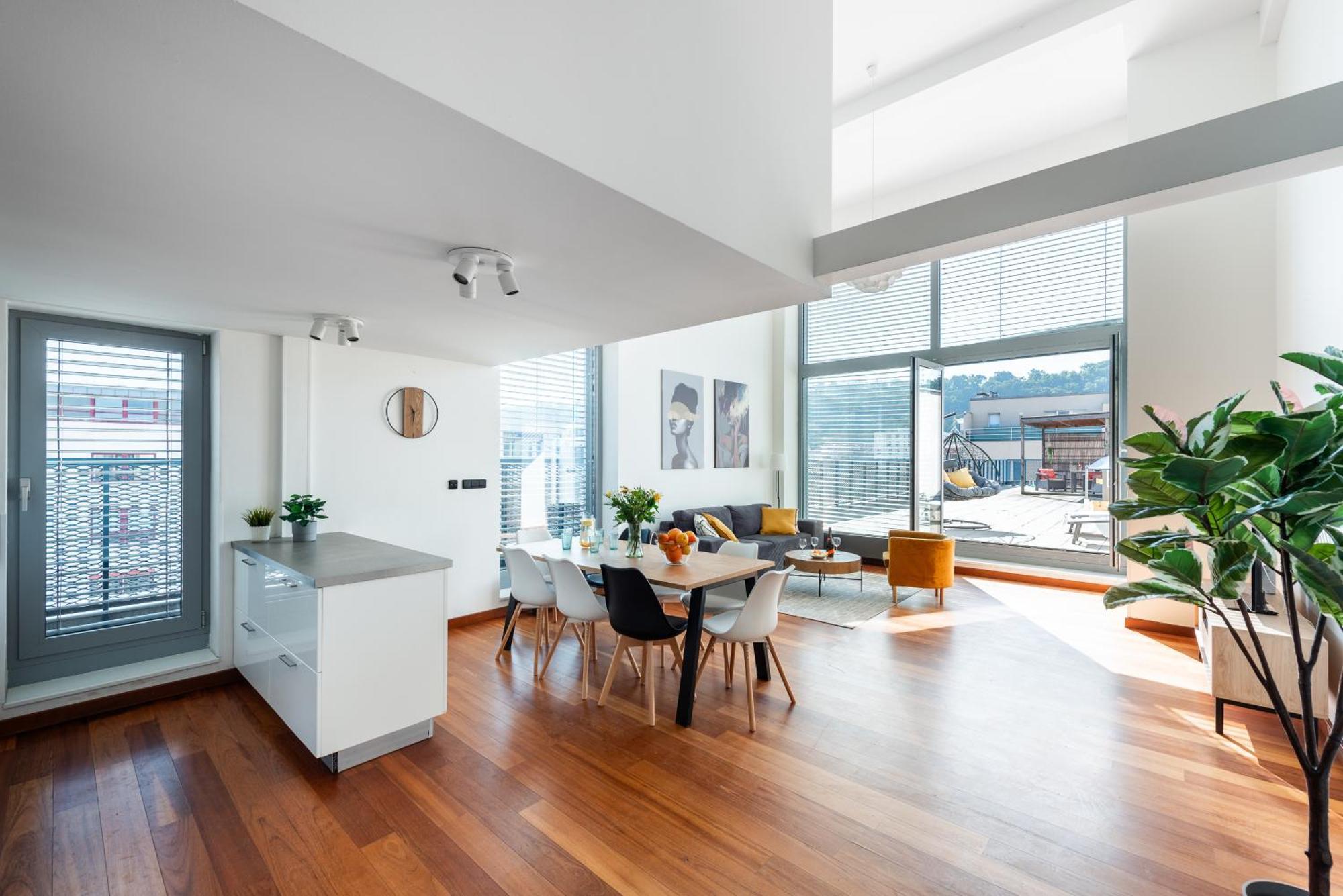 Apartments With Large Balcony, Parking Praag Buitenkant foto